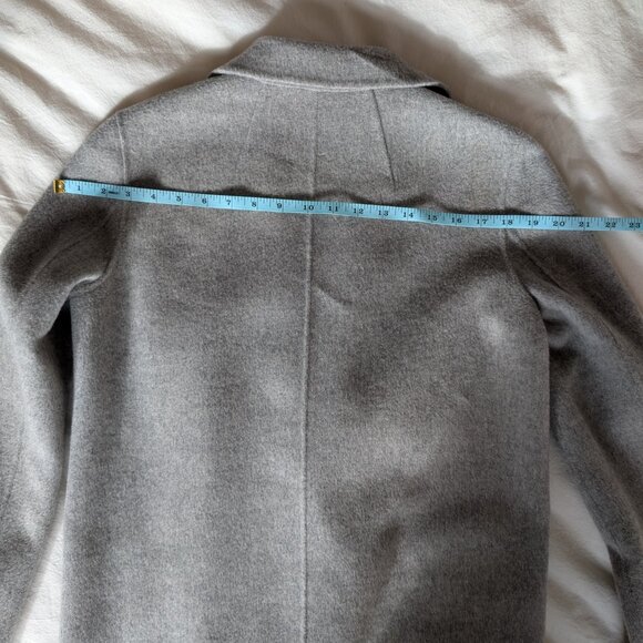 Theory Open Front Coat in Double-Face Wool-Cashmere - Size Small - Picture 8 of 10